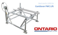 Bertrand's 1200 lb Cantilever PWC Lift: Secure Your Sea-Doo