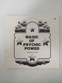 The Magic of Psychic Power David J Schwartz