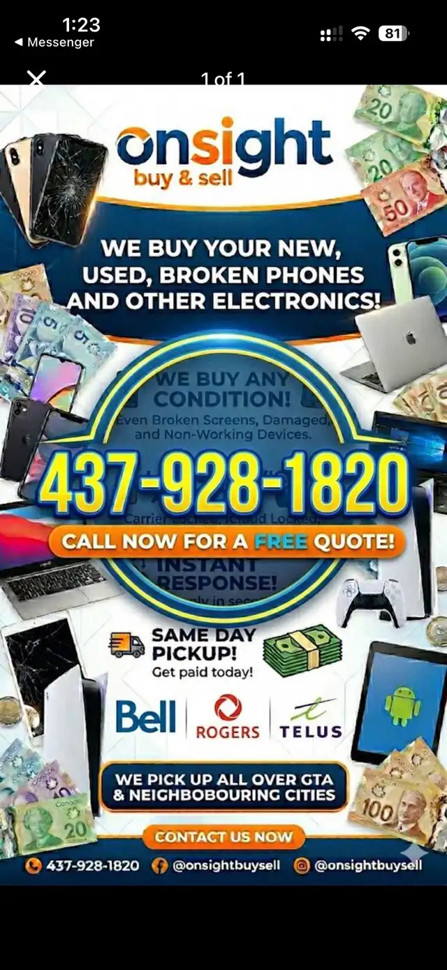 INSTANT CASH FOR IPHONE , SAMSUNG , PIXEL , IPAD