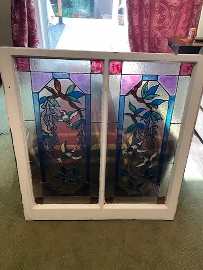 Vintage/Antique - Reclaimed - Stained  Glass Style Window, View more