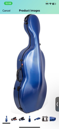 Crossrock Cello Case with Backpack and Wheels, Removable Shoulde