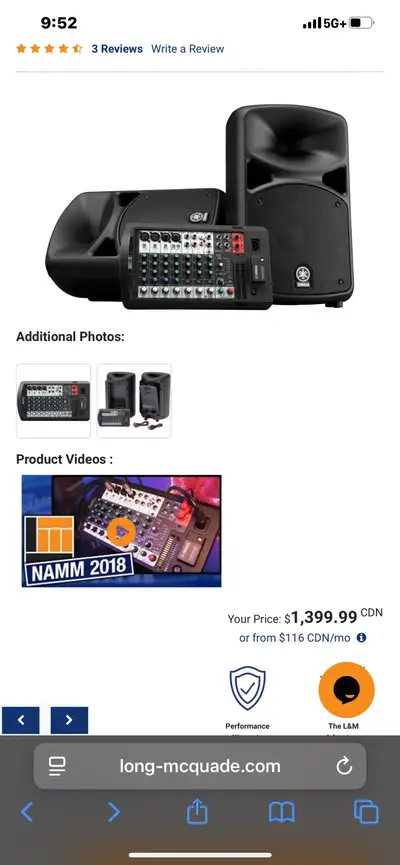 Complete PA system, View more