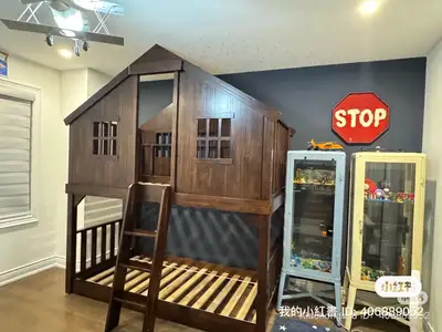 Pottery Barn Kids Tree House Bunk Bed –  Excellent Condition, View more