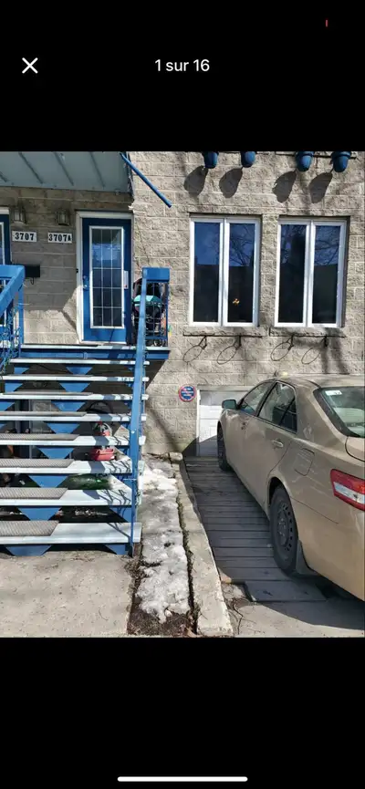 Grand appartement 3 chambres/2 SDB + stationnement/atelier