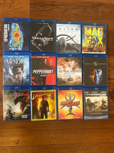 $6 each blu-ray movie for sale. The Kingdom, Blu-ray movie Snakes on a Plane Blu-ray movie (sold) Mo...