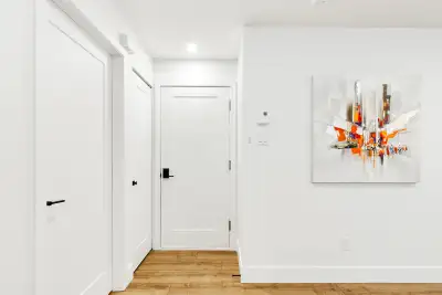 Welcome to your comfortable stay in a newly built, modern 5½ apartment. This bright and private room...