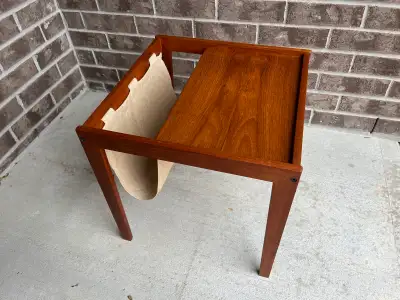 Mid Century Modern Teak Magazine Table, View more