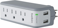 Belkin 3-Outlet SurgePlus M Charger Surge Protector BST300BG