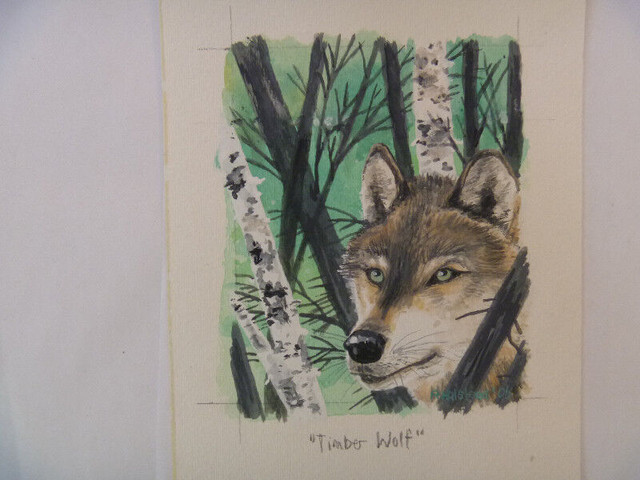 More Timber Wolf ORIGINAL ART - various sizes in Arts & Collectibles in Winnipeg - Image 3