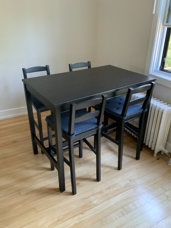 JOKKMOKK Tables et chaises hautes Noir Mobilier de salle à manger