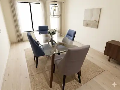 New glass dining table and 4 chairs , View more