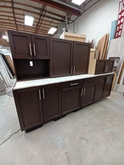 Kitchenette- Coffee No countertop or sink available Total Lengths- Uppers: 8ft 2'' Lowers: 8ft 6'' S...