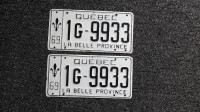 Plaque immatriculation Québec de 1969