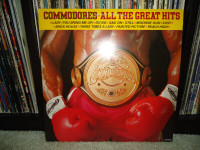 ALL THE GREATES HITS! A VINYL RECORD LP BY THE COMMODORES!