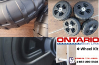 Ontario Boat Lifts: Portable Solution with 4-Wheel Kit.