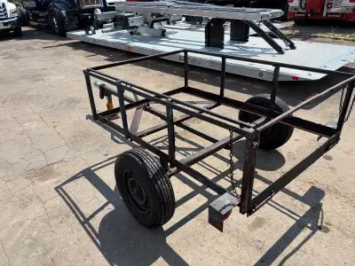 Very solid newer tires new hitch needs some tlc but very solid little trailer