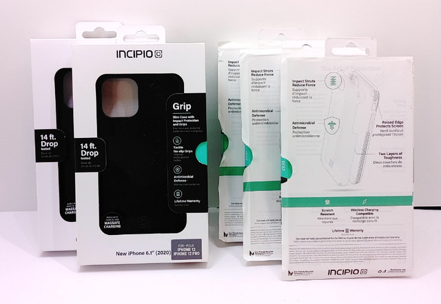 Étui IPHONE Case Incipio Grip pour iP12 / 12 Pro - Bleu ou Noir dans Accessoires pour portables  à Longueuil/Rive Sud - Image 3