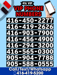 BEST VIP PHONE NUMBERS FOR SALE - GET TODAY VIP 416 NUMBERS