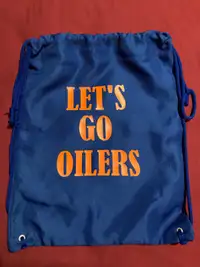 Edmonton oilers drawstring backpack