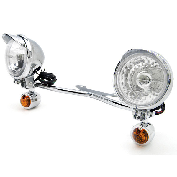 Chrome Motorcycle Passing Spotlight Light Bar & Turn Signals in Motorcycle Parts & Accessories in Oshawa / Durham Region