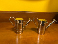 Like New Stainless Steel Salt and Pepper Shakers Watering Cans