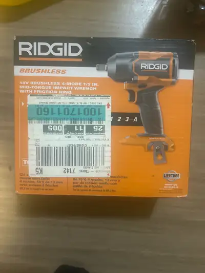 RIGID Brushless 18v 4-mode 1/2” mid-torque impact wrench, View more