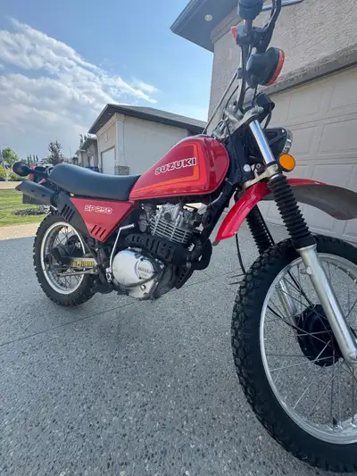 1982 sp 250 Sask plated as antqiue CHEAP monthly plates Minor bumps bruises All original 17xxx kms R...