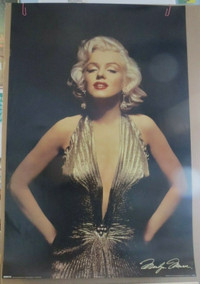 Marilyn Monroe Gentlemen Prefer Blondes Gold Lamé Poster-2003