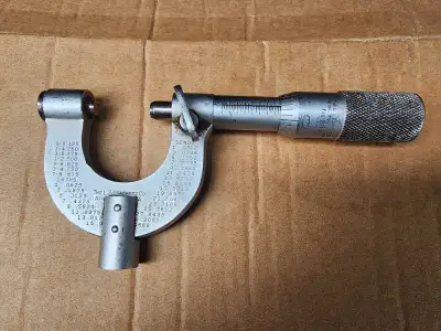 For sale a 0-1" Starrett Micrometer Machinist Inspection Tools. First $75 takes it. Call George at 5...