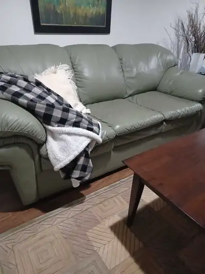 Leather Sofa and Recliner, View more