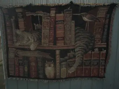 " Cat Lover" Decorative hanging blankets, View more