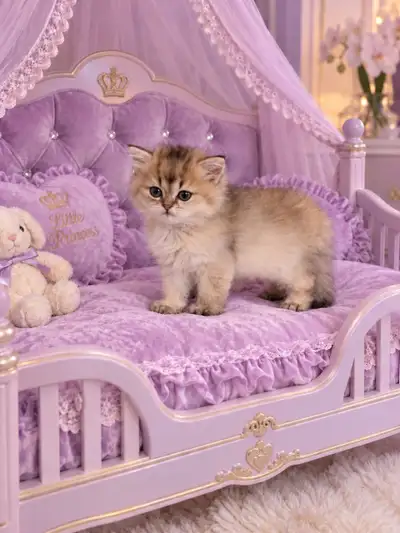 Purebred British Longhair kitten female, View more