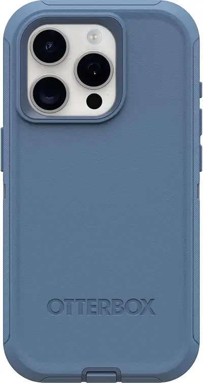 OtterBox iPhone 15 Pro Defender Series Case - Baby Blue Jeans, View more