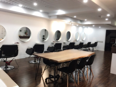 Chair available for rent in a clean, modern hair salon located directly on Yonge Street at Yonge & S...