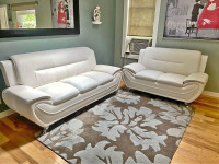 Urgent Sale ! Leather sofa 3+2+1 for sale ! Sofa set