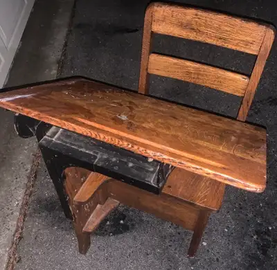 Antique School Desk Storage bottom drawing desk , View more