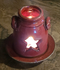 Ceramic candle burner/holder