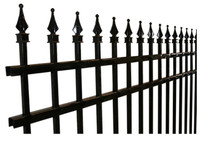 Aluminum fence 4ft, 5ft, 6ft tall, posts, hardware, side gates,