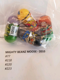 Mighty Beanz Moose 2010 $2 ea. Police, Fireman, Skater, Lizard