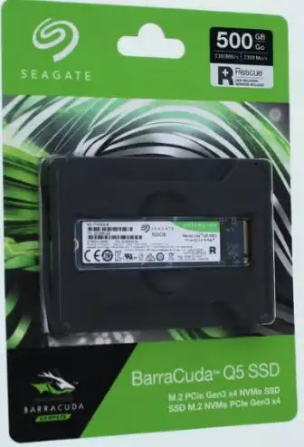 Seagate BarraCuda Q5 500GB Internal SSD - M.2 NVMe PCIe Gen3, View more