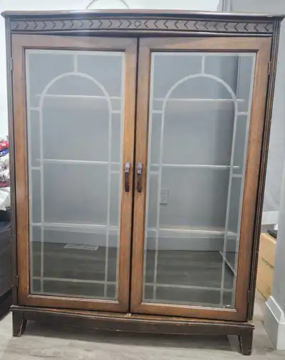 Vintage Honderich Glass Front Cabinet - MUST SELL, View more