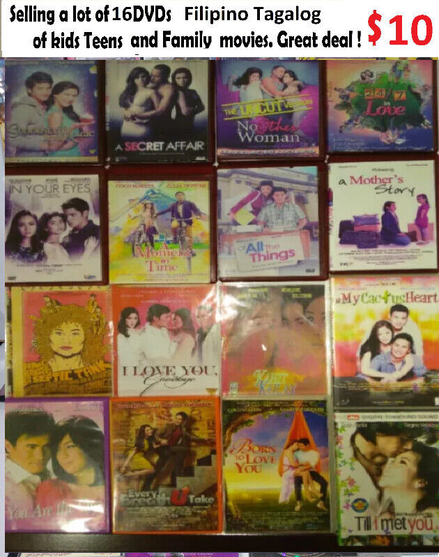 $10 Selling a lot u of 16 DVDs Filipino / Tagalog Great  deal ! for sale  