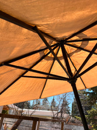 8 foot wide deck umbrella. $60