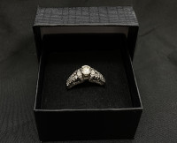 14KT White Gold Diamond Engagement Ring w Appraisal $ 2,650
