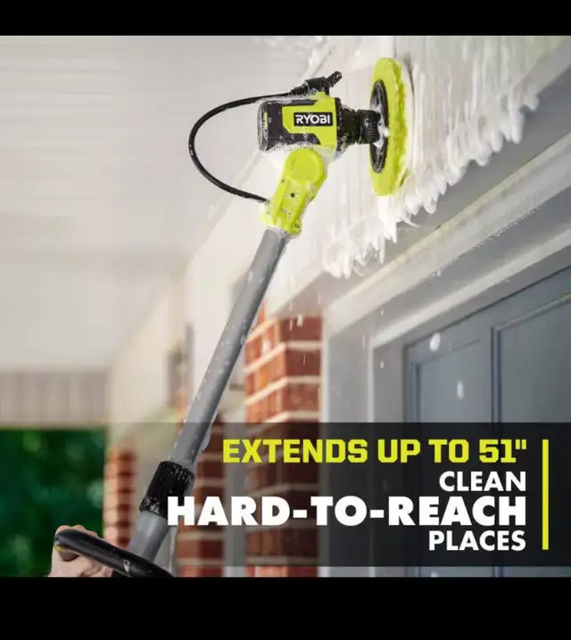 RYOBI 18V ONE+ Cordless Soap Dispensing Scrubber (Tool Only in Power Tools in Hamilton - Image 4