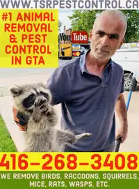 ANIMAL REMOVAL PEST CONTROL RACCOON SQUIRREL MOUSE RAT COCKROACH