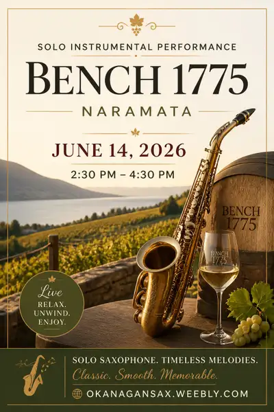 Okanagan Sax - Live Show at Bench 1775, View more