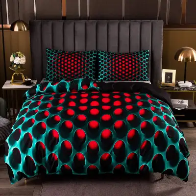 3D Geometric Patterns Printed Softly Bedding Duvet Cover, View more
