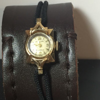Vintage Solid 14k Gold Art Deco Ladies MILLER Watch .