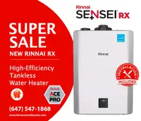 RINNAI 199 Tankless Water Heater - 6 Months FREE - $0 Down